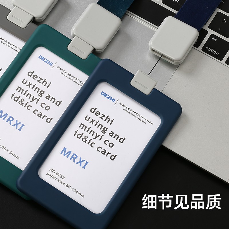 Cao su Nhật Bản Đơn Giản Thẻ Làm Việc Thẻ Nhận Dạng Giá Đỡ ID Giá Đỡ Vé Giá Đỡ ID Huy Hiệu Sinh Viên Thẻ Làm Việc Tàu Điện Ngầm Thẻ Có Dây Buộc Có Thể Thu Vào