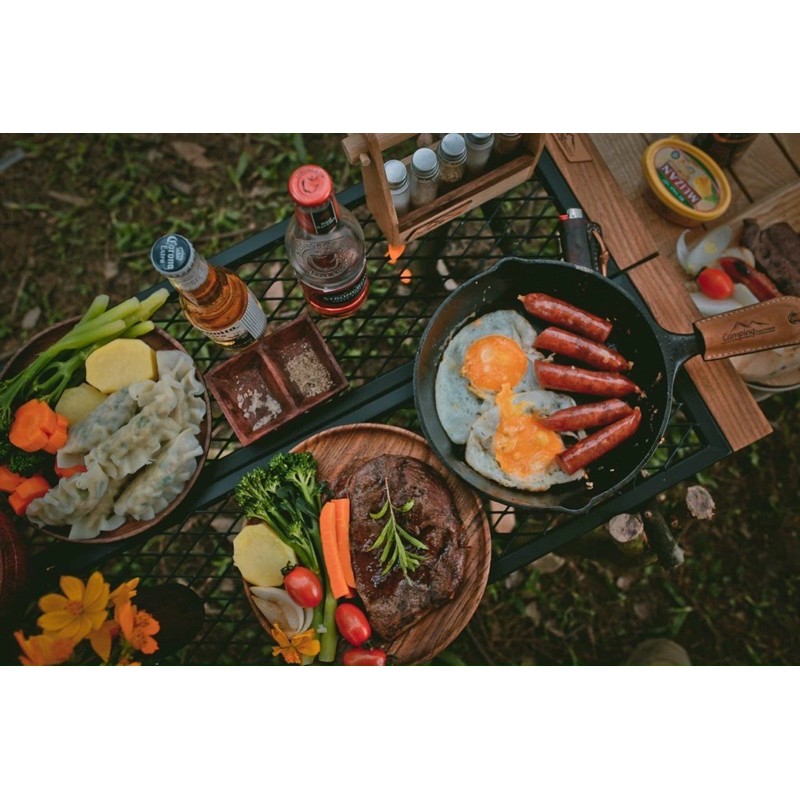 Bàn dã ngoại sắt lắp ráp Camping Enjoy Nature | BigBuy360 - bigbuy360.vn