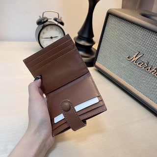 (auth-sing) Ví cardholder gập mỏng nút bấm fullbox