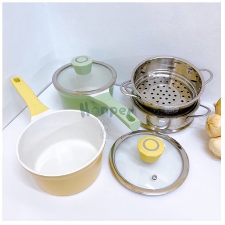 Nồi Honper kèm xửng hấp cao cấp cho bé