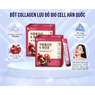 Bột Collagen Lựu Đỏ Bio Cell Hàn Quốc