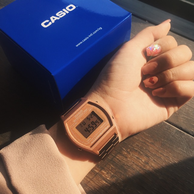 ⌚️Đồng hồ casio B640 B650 rose gold unisex CHÍNH HÃNG⌚️CÓ ẢNH THẬT VÀ VIDEO SHOP CHỤP⌚️