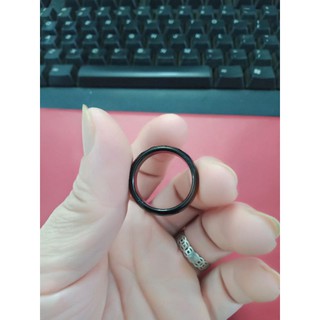 nhẫn đeo tay màu đen size 6;7