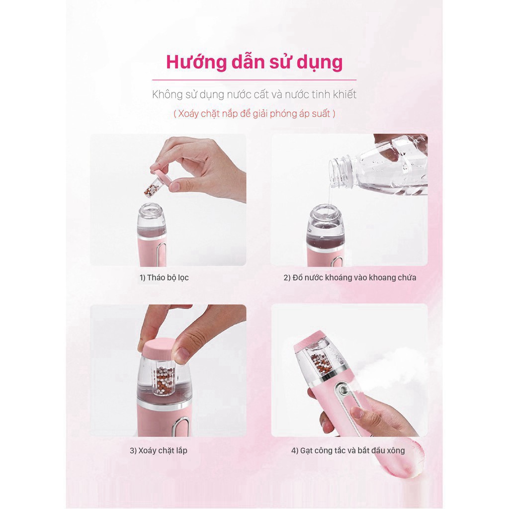 Máy Phun Sương Cầm Tay Xịt Khoáng MINI NANO Cao Cấp