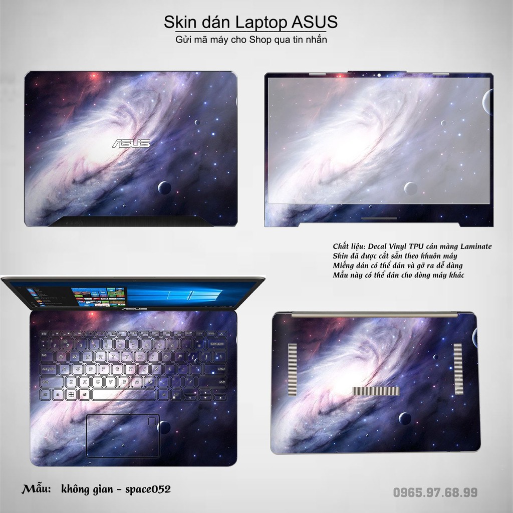 Skin dán Laptop Asus in hình không gian _nhiều mẫu 9 (inbox mã máy cho Shop)