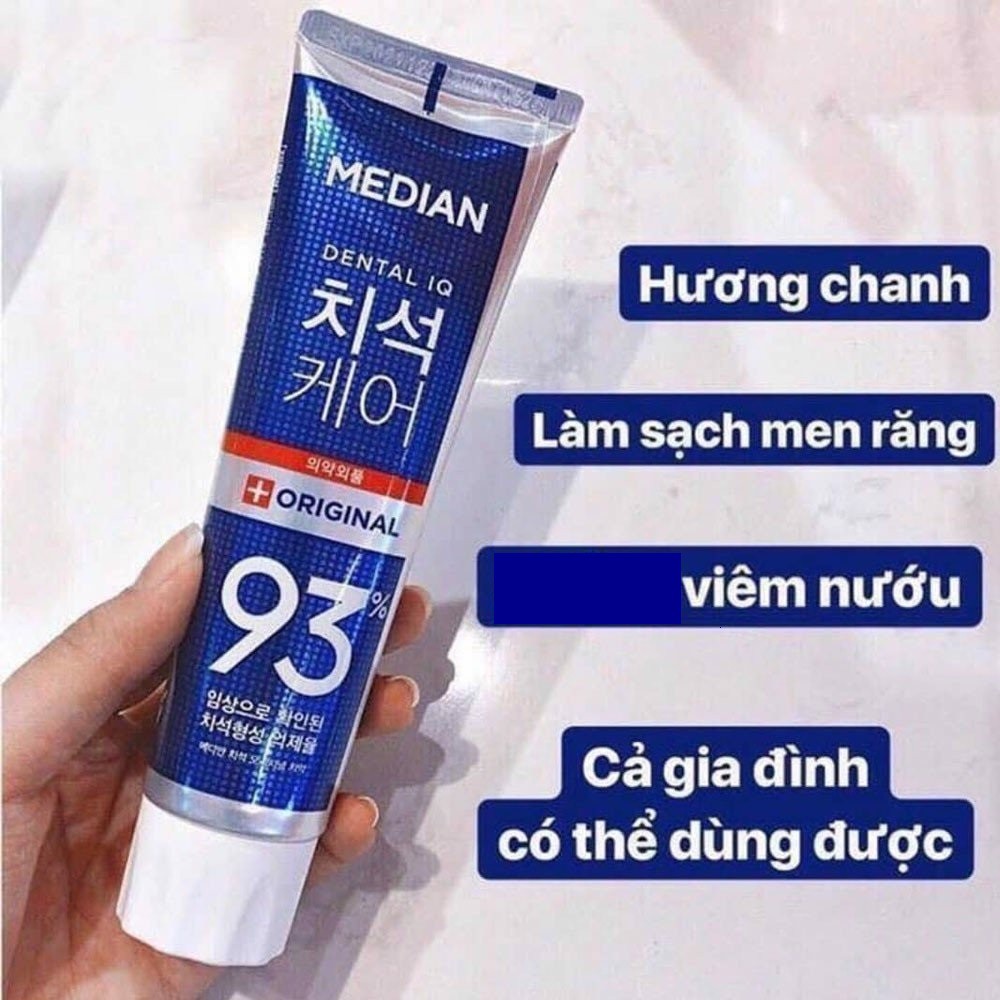 Kem đánh răng trắng răng MEDIAN 93% 120g Auth Hàn Quốc