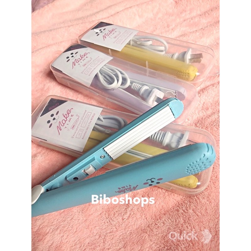 Máy dập xù mini cute kèm hộp nhựa