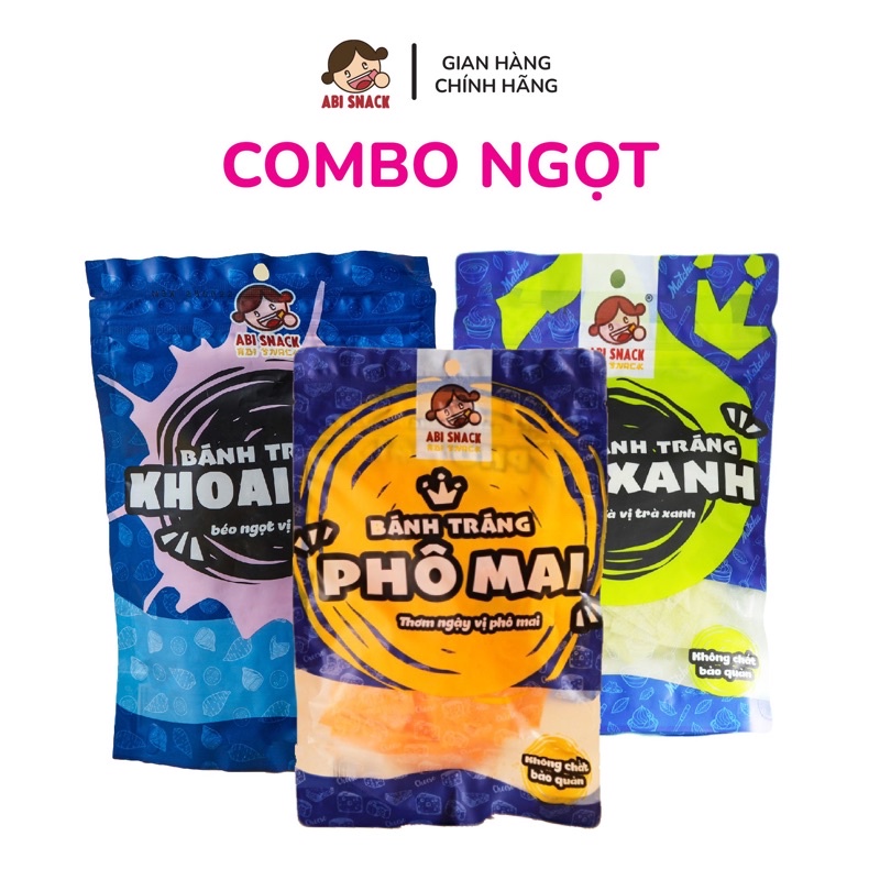 COMBO BÁNH TRÁNG NGỌT - BÁNH TRÁNG ABI SNACK