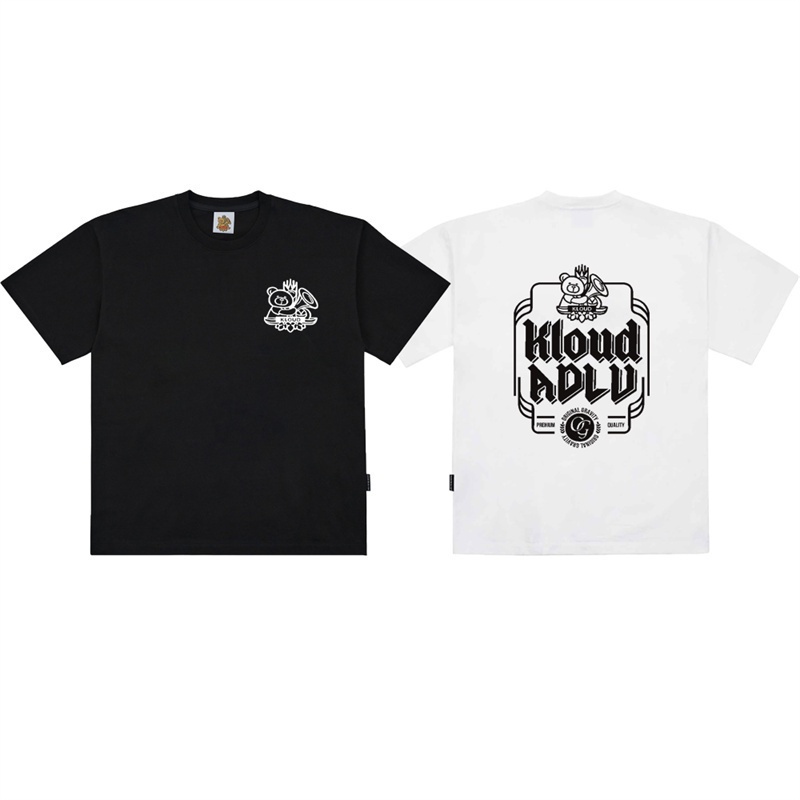 Áo Thun Cotton Ngắn Tay Dáng Rộng In Chữ Acme-de-Lie Thời Trang Cho Nam Và Nữ