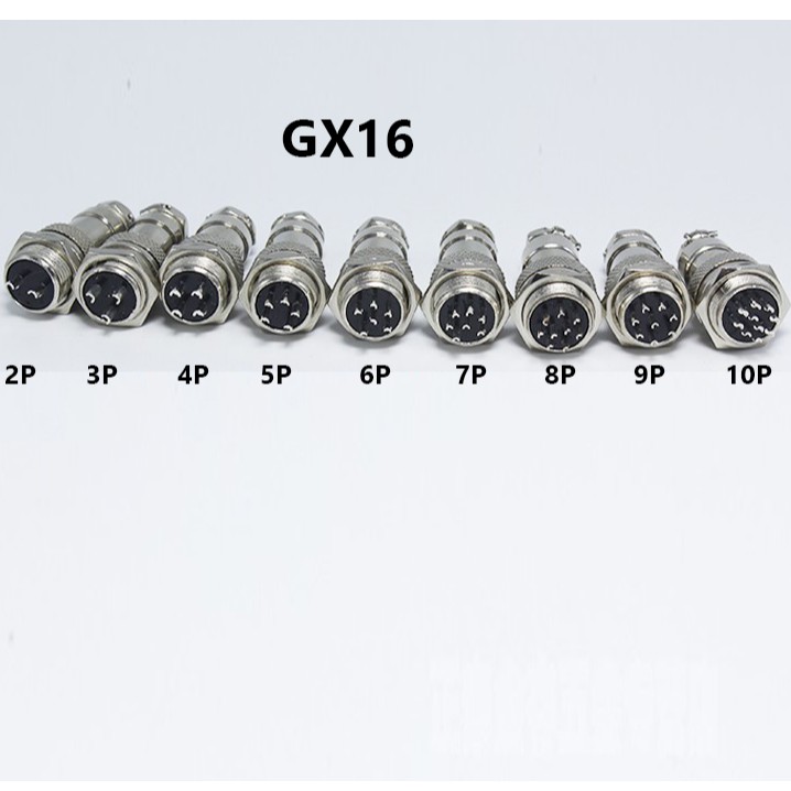 Bộ Jack Nối GX16 các loại (GX16-2P,GX16-3P,GX16-4P,GX16-5P,GX16-6P,GX16-7P,Gx16-8P,GX16-9P,GX16-10P)