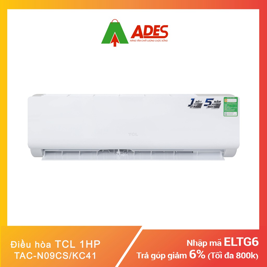 [Mã 154ELSALE2 giảm 7% đơn 300K] Điều hòa TCL 1HP TAC-N09CS/KC41 | Chính hãng giá rẻ