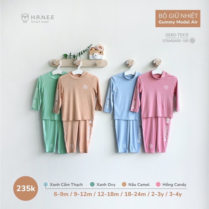[Hrnee] Bộ giữ nhiệt Hrnee Gumy Modal air nhiều màu