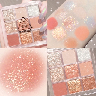 【9.9  sale】bán nóng-Bảng Phấn Mắt Von Gee 9 Màu Lì Tông Đất Lấp Lánh  Nội Địa Trung