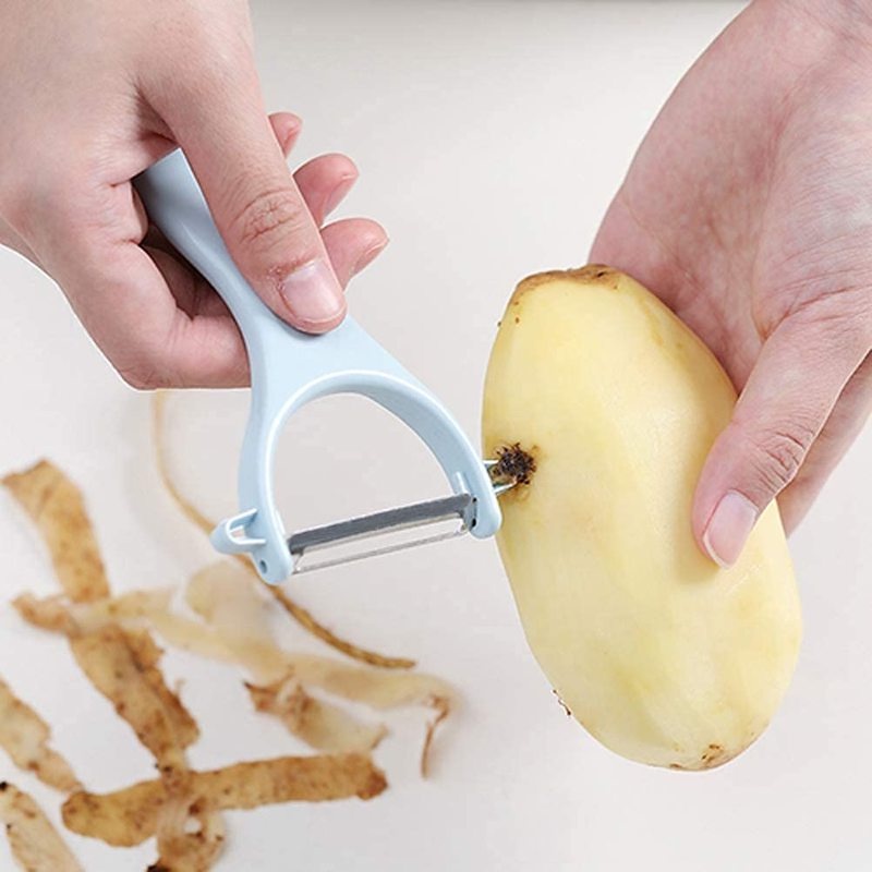Dụng Cụ Gọt Vỏ Trái Cây Cầm Tay Bằng Thép Không Gỉ Phong Cách Bắc Âu Cho Nhà Bếp