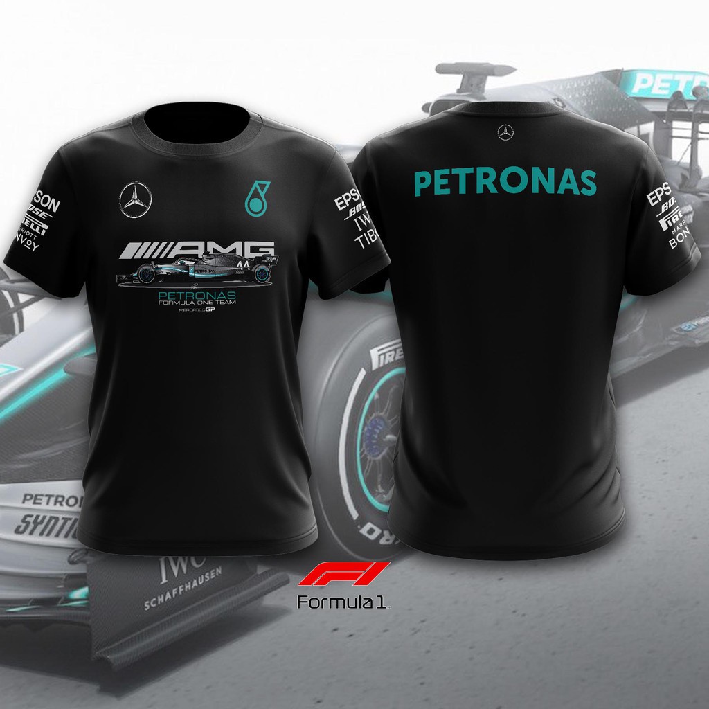 Áo Thun AMG F1 logo Xe Hơi Tay Ngắn