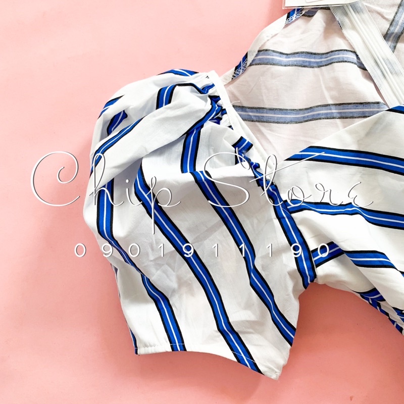 JUMSUIT LIỀN KẺ SỌC RÚT EO LẠ MẮT