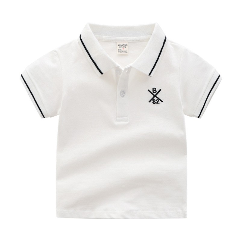 Áo Polo cho bé WELLKIDS chất cotton hàng xuất Âu Mỹ