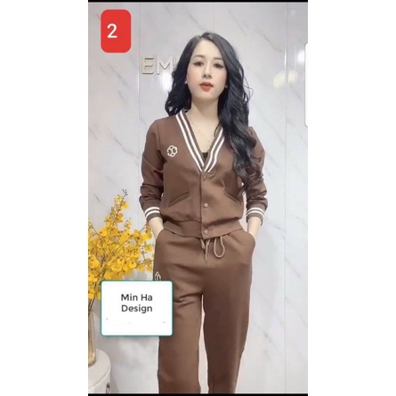Bộ thể thao umi cài cúc mẫu mới ra chất đẹp