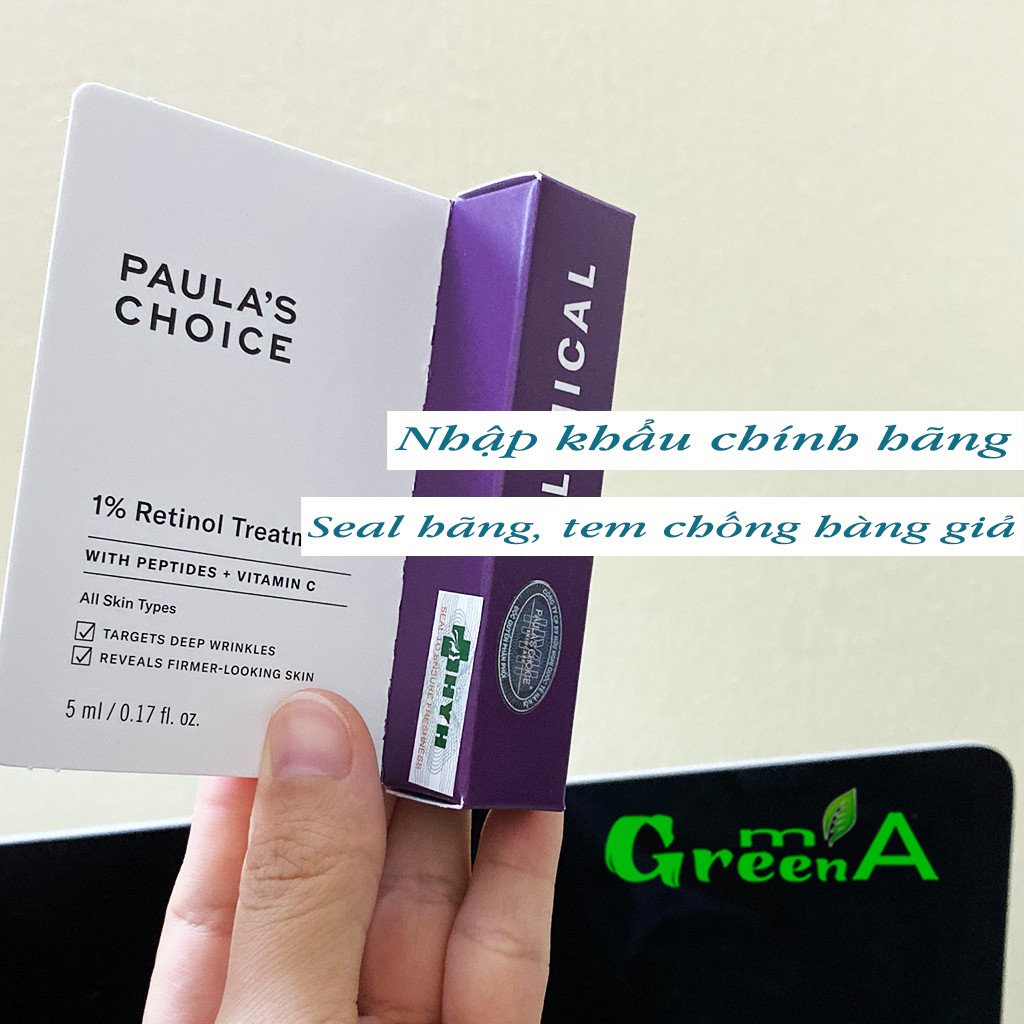 Tinh Chất 1% RETINOL Paula’s Choice Clinical 1% Retinol Treatment Giảm Nám Tàn Nhang Làm Mờ Nếp Nhăn Chống Lão Hóa