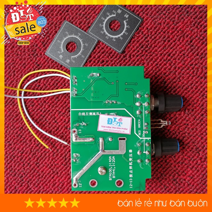 Mạch hàn cell pin, mạch timer điều chỉnh dòng và áp máy hàn điểm, hàn cell