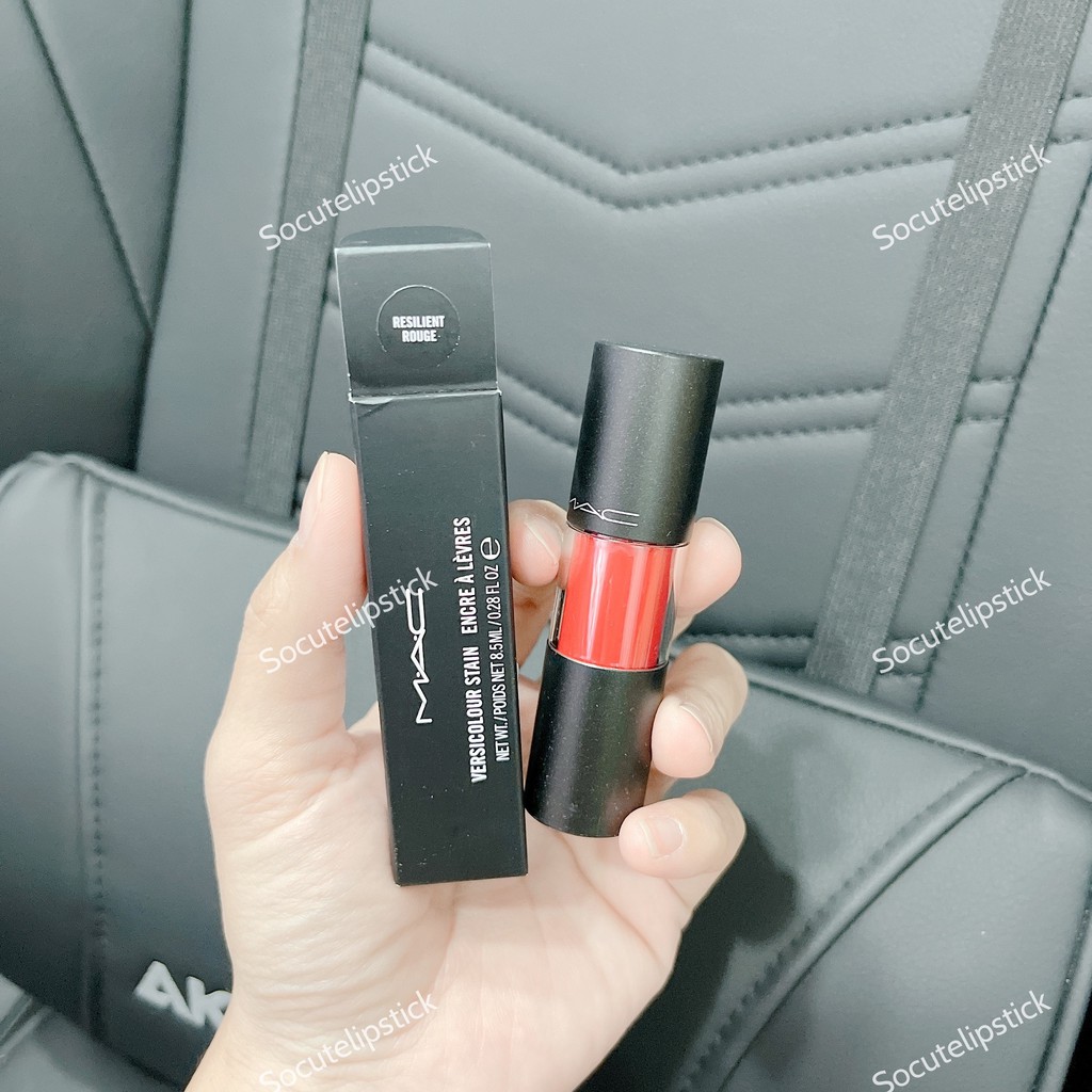 Son Kem Mac Resilient Rouge Đỏ Cherry Cream Lip Stain