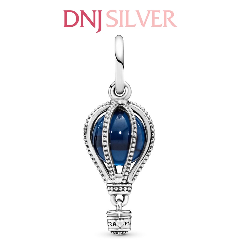 Charm bạc 925 cao cấp, hàng chuẩn bạc - Charm Blue Hot Air Balloon thích hợp để mix vòng tay charm -DN143