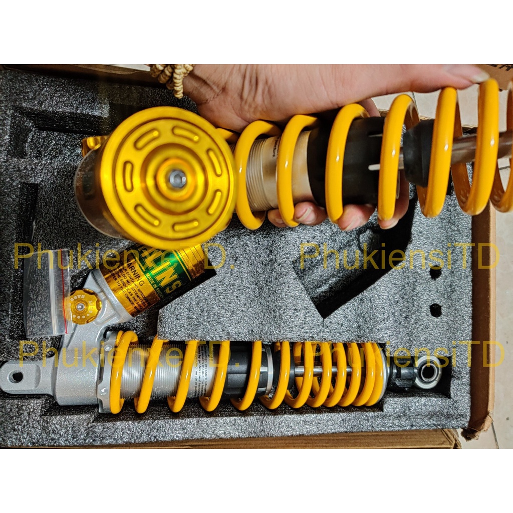 Phuộc OHLINS bình ngược lắp AIRBLADE Nouvo 5 Nouvo6 NVX Impulse Shark PCX...