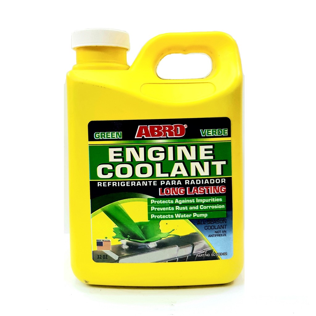 [NƯỚC LÀM MÁT ĐỘNG CƠ ABRO MỸ] Nước Làm Mát động cơ ô tô xe máy Abro Coolant (Nước Màu Xanh) 1 lít