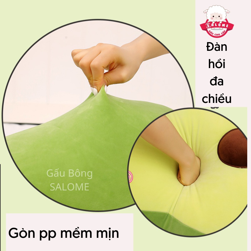 Mã bauic50 giảm đến 50k đơn 99k gấu bông qủa bơ dài cute salome, thú nhồi - ảnh sản phẩm 3