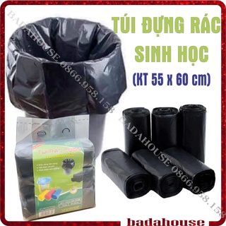 Túi rác tự phân hủy, túi đựng rác tự hủy sinh học Badahouse Size trung 55 x 60cm