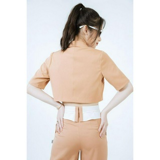 Áo croptop cổ 2 ve 2C CCHAT