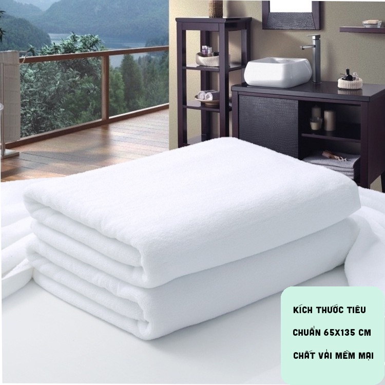 Khăn tắm KS cao cấp,  cotton 100% mềm mại, thấm nước 70x140cm