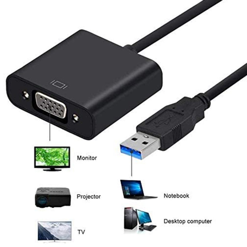 Cáp Chuyển Đổi Usb 3.0 Sang Vga 1080p