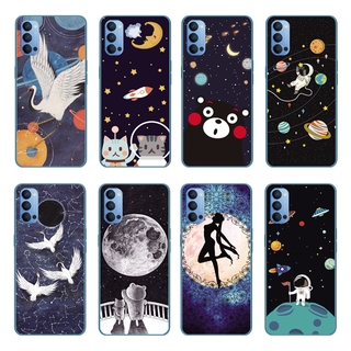 Ốp điện thoại silicon TPU mềm họa tiết hoạt hình hành tinh gấu cho Samsung Galaxy S21 Plus 5G/S21 Ultra/A02S/A12/A32