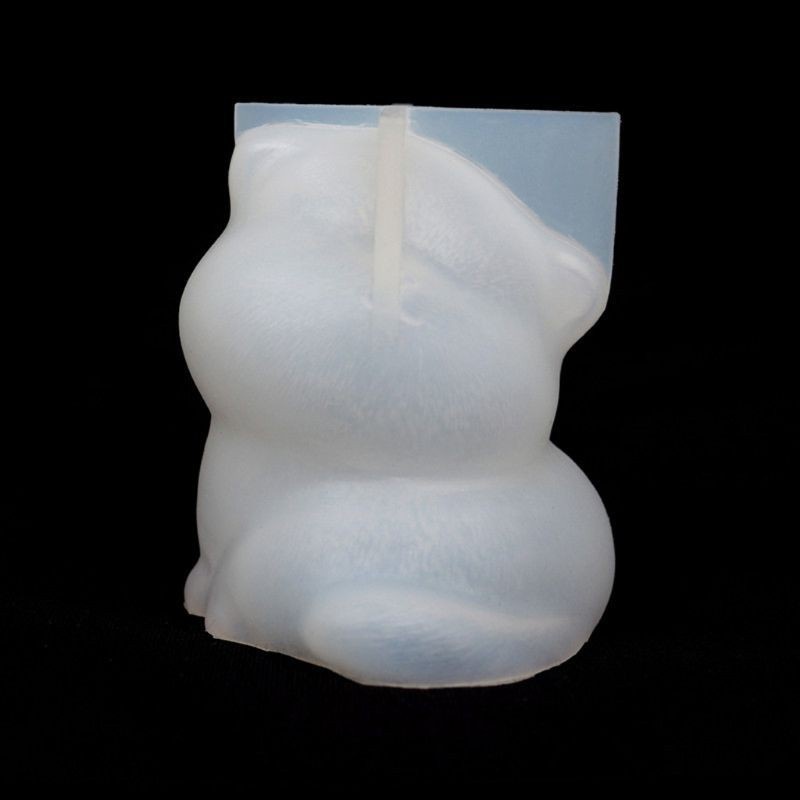 Khuôn Silicone Tự Tạo Hình Chú Mèo 3d Dễ Thương Trang Trí Bánh