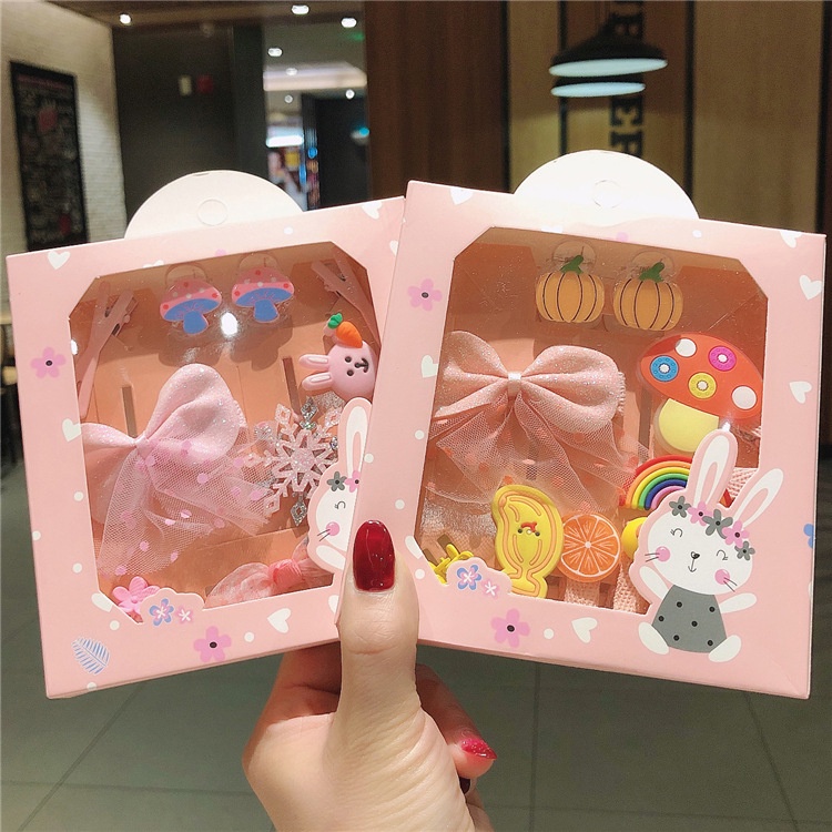 Hộp Kẹp Tóc Dễ Thương Cho Bé Gái