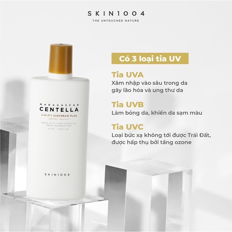 Combo Kem Chống Nắng Nâng Tone Da + Serum Skin1004 Madagascar Centella Hyalu 50ml