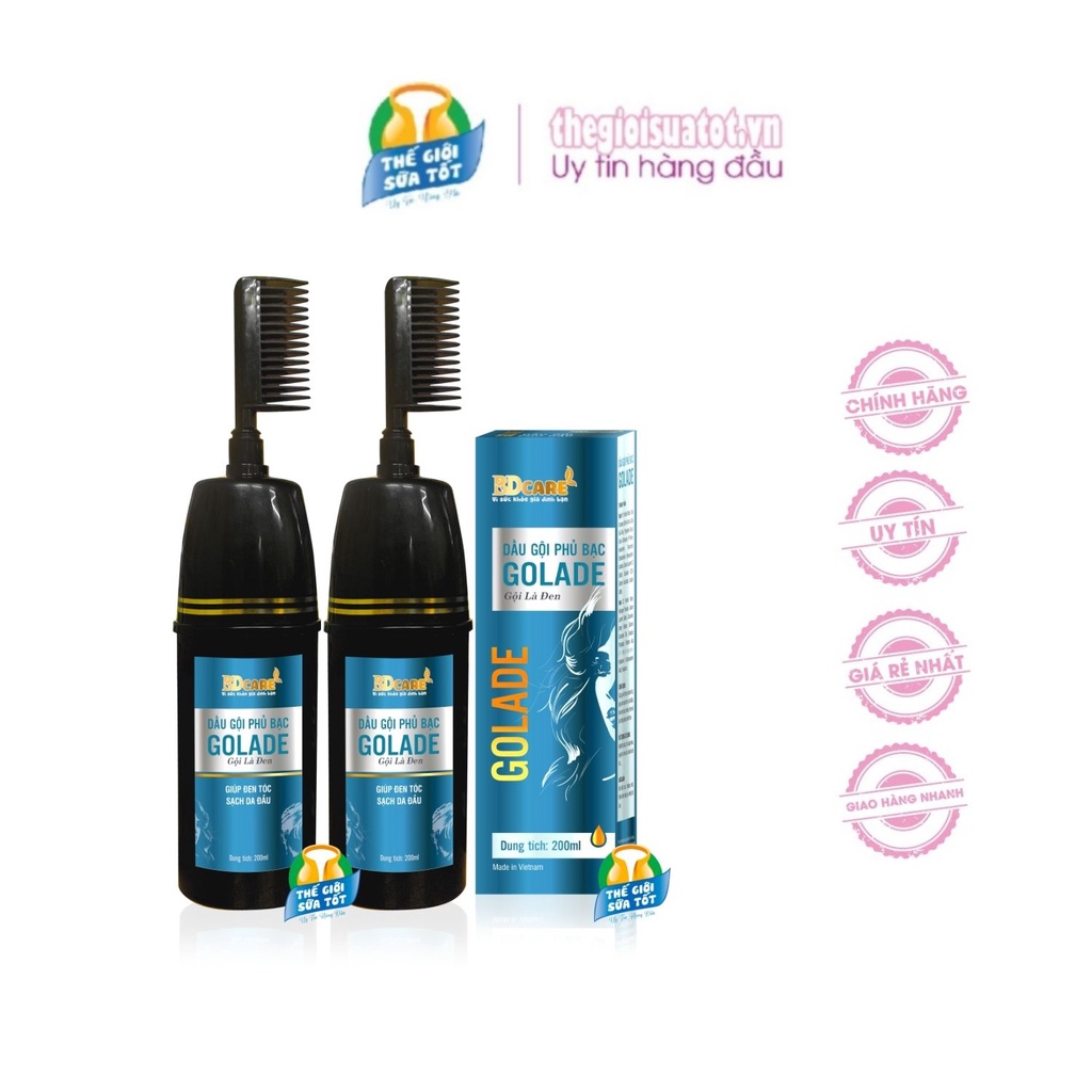 Dầu Gội Golade BDcare 200ml 450ml Dầu Gội Xả Mềm Mượt Sạch Gàu Phủ Bạc Mùi Thơm Dễ Chịu An Toàn Tuyệt Đối thegioisuatot