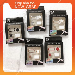 Borofone Việt Nam COMBO Viền Kim Loại Bảo Vệ Camera IPhone 7PL/8PL (Viền Camera, Dust Plug, Phím Home)