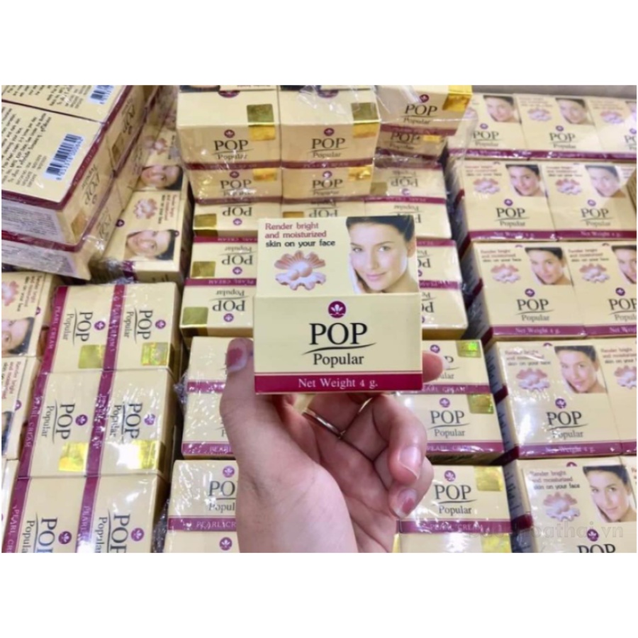 Kem ngọc trai ġiảm mụȵ, ņám tàn nhanǥ làm trắŉg da POP PoPular Pearl Cream Thái Lan