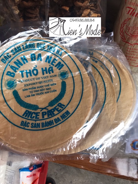 2 tập Bánh đa nem nâu Thổ Hà tròn to 18 lá/tập 23cm