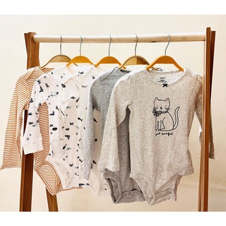Body chip Carter dài tay dễ thương cho bé thu đông size 18-24M từ 18 đến 24 tháng / Bodysuits dễ thương cho bé