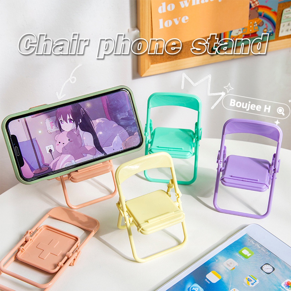 Giá Đỡ Điện Thoại Mini Để Bàn 4 Màu Macaron Có Thể Điều Chỉnh Và Gấp Gọn Trang Trí Cho IPhone Xiaomi Huawei