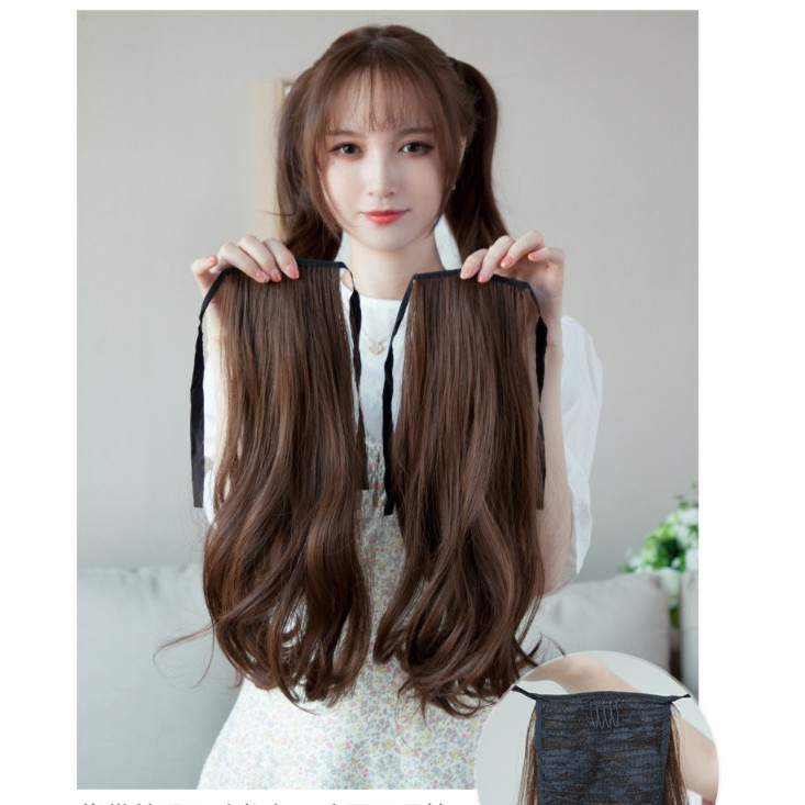 [Mã BMBAU50 giảm 7% đơn 99K] Combo Tóc Cột 2 Bên Xoăn Sóng Nhẹ WINA Sợi Tơ Chịu Nhiệt 38cm