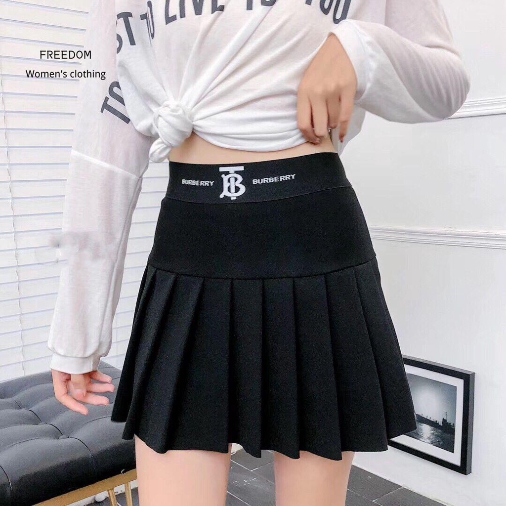 freedom  Váy Nữ xuân hè 2018 phiên bản mới của Hàn Quốc mẫu hè, chữ size lớn, xếp ly cạp cao, ngắn, quần culottes mm béo