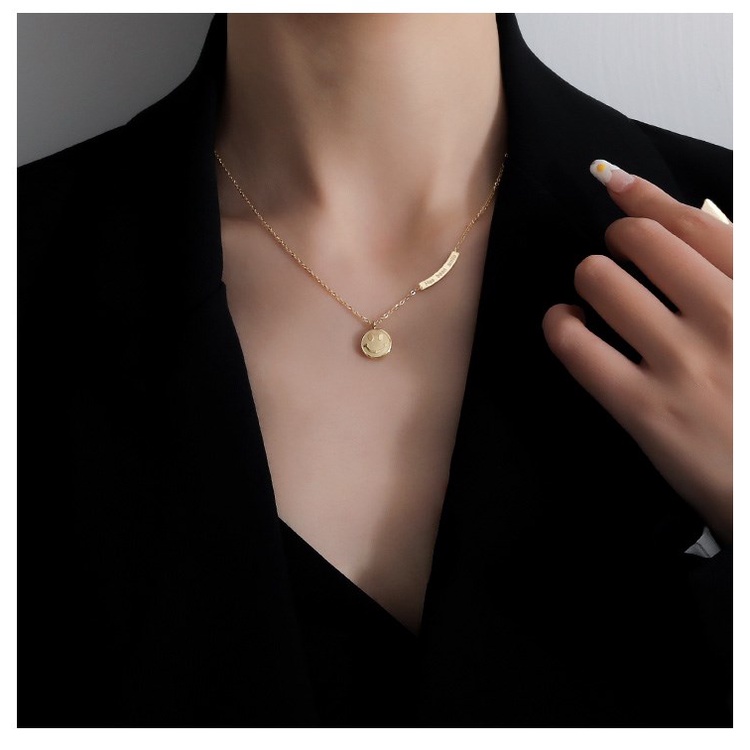 [FreeShip] Dây chuyền nữ titan vòng cung mặt cười X2-311 - CAM KẾT KHÔNG BAY MÀU