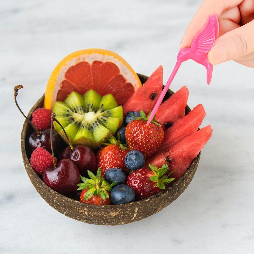 Nĩa Ăn Trái Cây 1 Đế Hình Cây + Chim Tăm Xỉa Răng