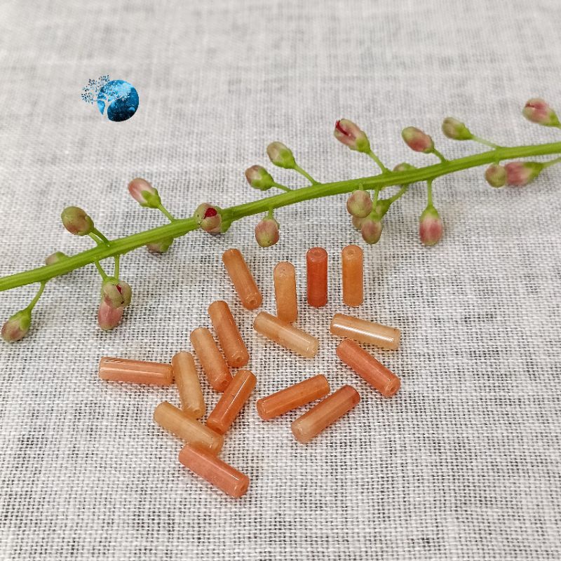 Vòng tay tết dây lu thống đá aventurine cam