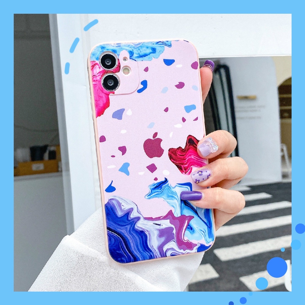 Colorful Ink Pianting Phone Case for Iphone 12 11 Pro Max X Xs Max Xr 8 7 Plus SE Ultra Slim Shockproof Soft TPU Back Cover