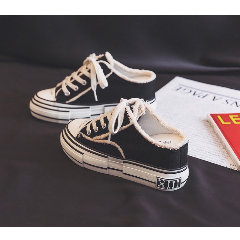 Giày sục thể thao độn đế 7cm⚡️ANDU STORE⚡️